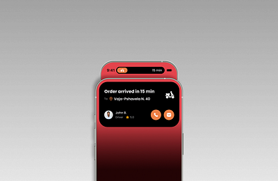 Food Delivery - Dynamic Island application application design delivery delivery app delivery app design dynamic island food food delivery iphone ui ux