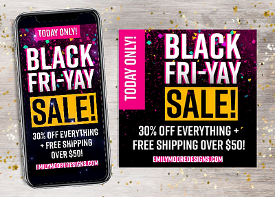 Black Friday Sales Branding Social Media - Emily Moore Designs animation design e commerce graphic design graphicdesign social media