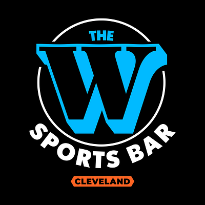 Logo design for The W Sports Bar brand identity branding logo design