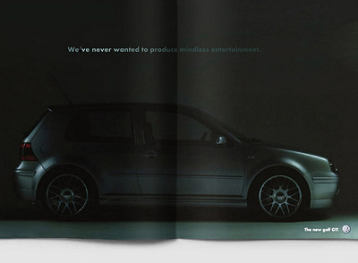 "VW", magazine ad, 2003 adv