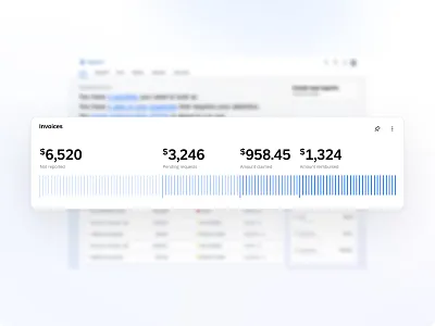 Invoices widget dashboard invoices money travel ui ux widget