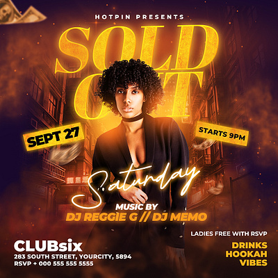 Night Club Party Flyer Template rb