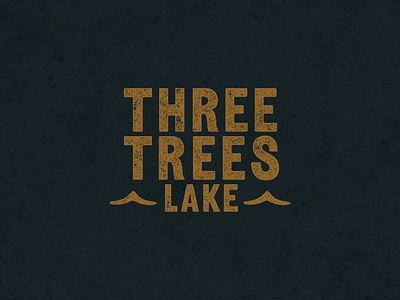 Wordmark Alternate Logo for Lake Resort branding graphic design identity lake logo nature outdoors park stamp typography