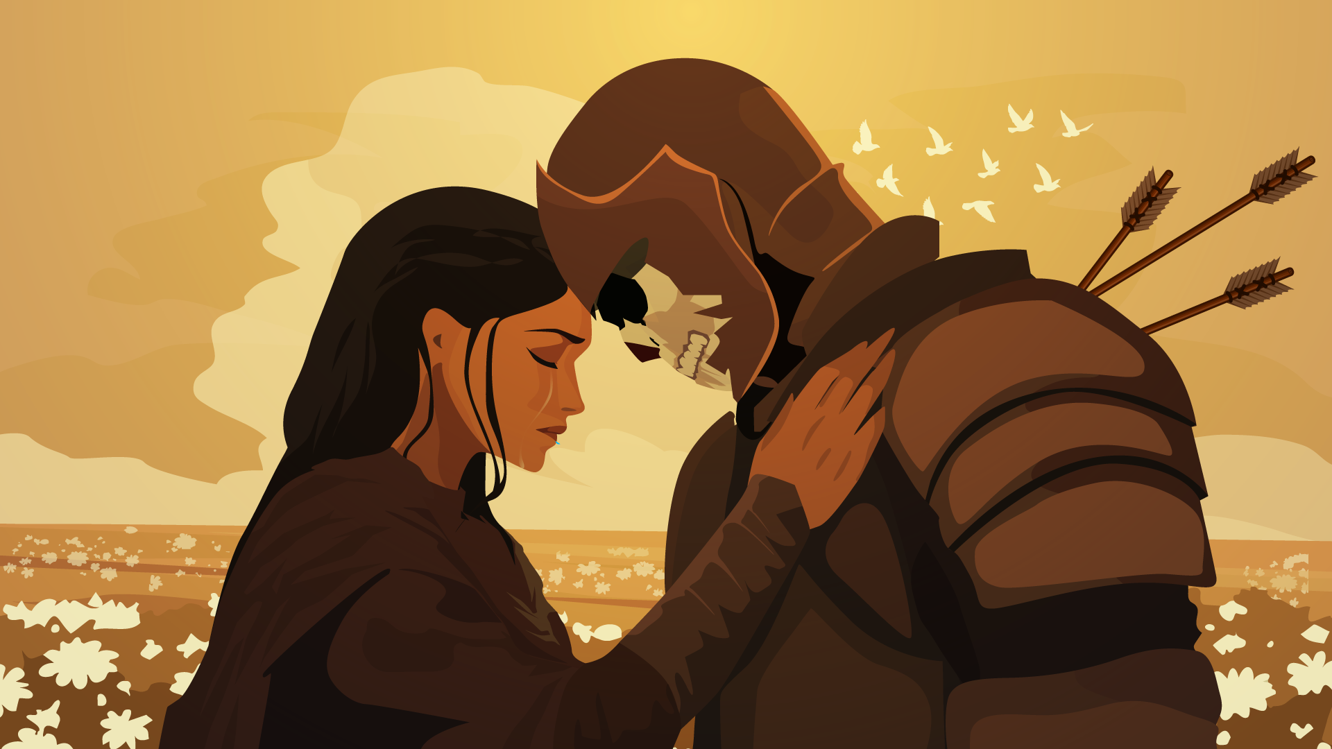 Example of Let's Draw Flat Landscape Illustration