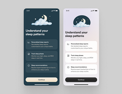 Sleep insights ui