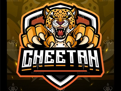 cheetah mascot esport logo design animal artwork brand cartoon character cheetah design esport fanart gaming illustration jaguar leopard lion logo mascot puma sport vector wildcat