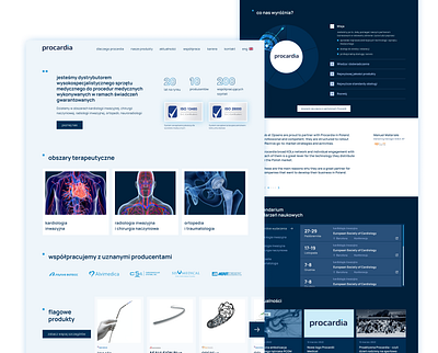 Case study - UI design for Procardia casestudy contrast corporatepage design flat design geometric goldenproportion medical ui uidesign