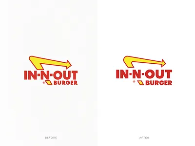 IN-N-OUT Logo Redesign branding graphic design identity logo mark