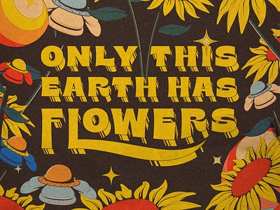 Only This Earth Has Flowers illustration