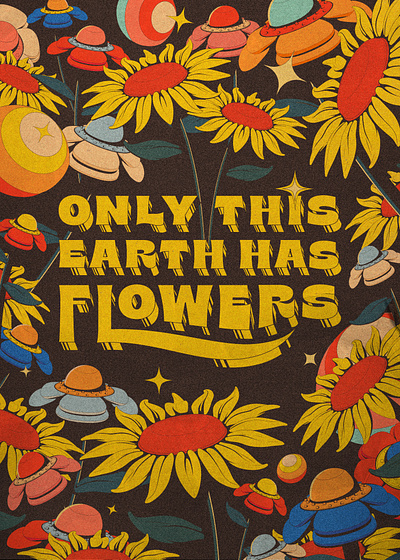 Only This Earth Has Flowers illustration