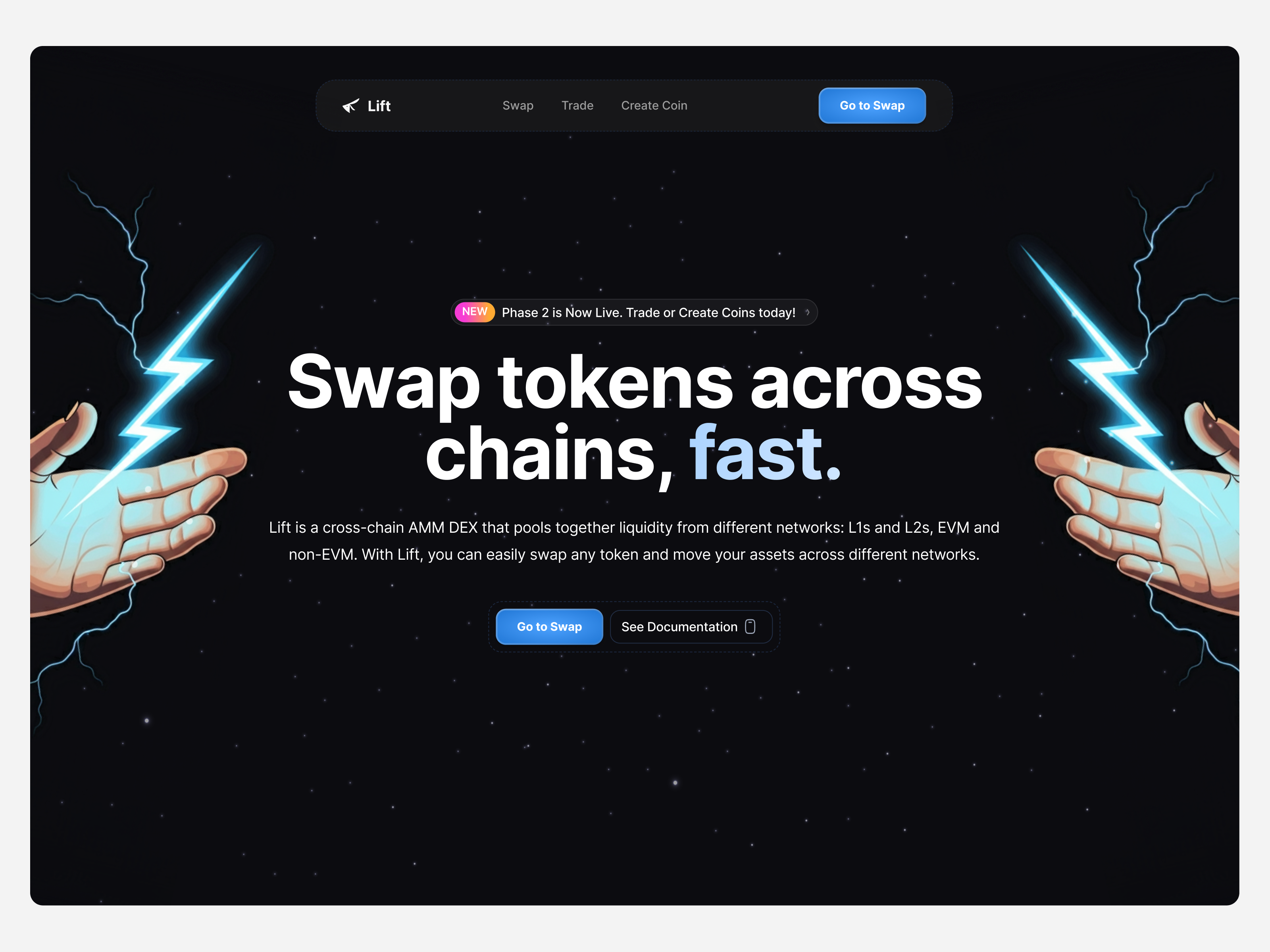 Lift Hero Section 2d 3d blockchain crypto figma hero section illustration landing page ui web design web3