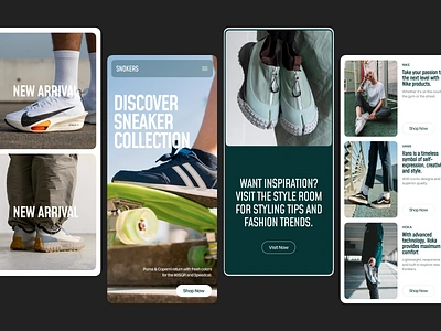 Snokers - Shoe E-commerce Responsive Website clean design e commerce ecommerce fashion footwear mobile mobile app mobile responsive responsive responsive website shoe store shoes shop shopify sneakers store swiss swiss design ui