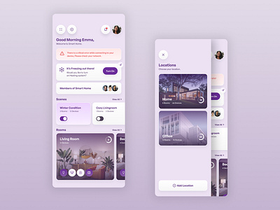 IoT App Design for Soubatan app design design home app internet of things iot minimal ui ui design ux ux design