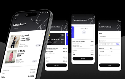 Credit card checkout form design graphic design mobile ui ux