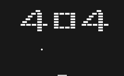Brick Breaker 404 Page 404 404 error 404 page brick brick breaker brickbreaker coding css dailyui error github html interactive design javascript ui uiux design ux