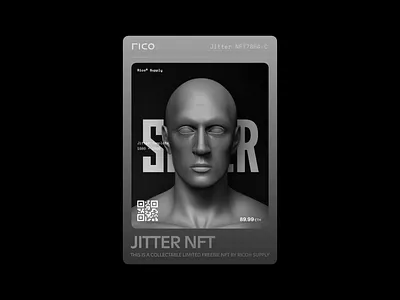 Jitter NFT Card animation branding illustration jitter logo motion template