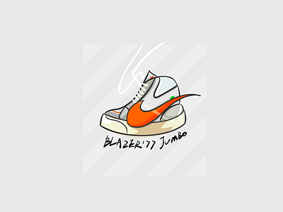 Nike Jumbo design procreate 插图，设计