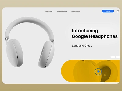 Headphones Product Page dropshipping ecommerce ecommerce design landing landing page landing page design marketplace online store page product product design shop shopify store store design ui design ui ux web webdesign website