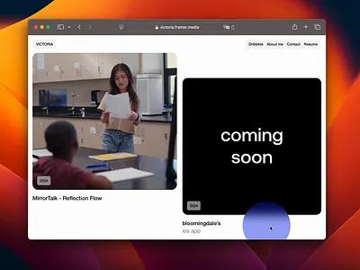 Hover effect in Framer with Hover Override animation clean framer hover hover animation hover effect portfolio responsive ui web web design