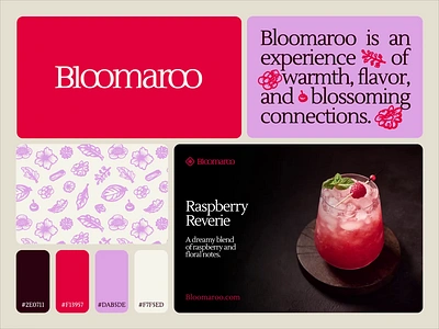 Bloomaroo - Visual Identity bloomaroo brand brand design branding branding project creative design creative direction elegant typography floral patterns graphic design identity design logo animation logo design logo motion logotype modern branding pattern design premium tea branding typography visual identity