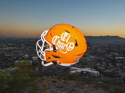 UTEP "El Chuco" Helmet branding football graphic design logo