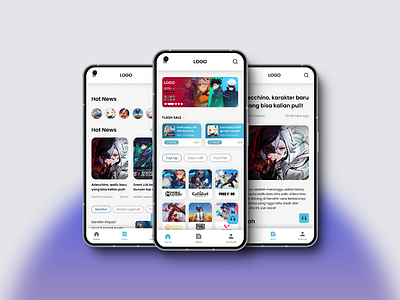 Topsca - Gaming and voucher top up app design game shop ui ux web app