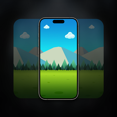 Seamless background for mobile game background illustration mobile game