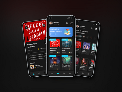 ReadHub - A Online Novel App app app design book novel ui ui design ux