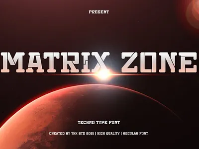 MATRIX ZONE – Modern Futuristic Font branding display font edgy font futuristic gaming modern movie poster sci fi youtube