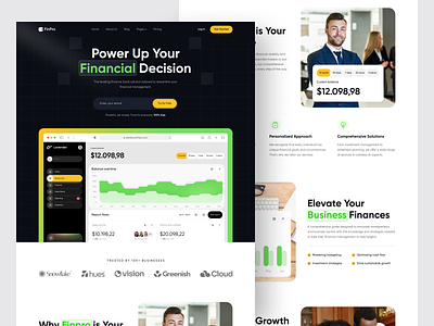 Finance Platform & Money Management ai b2b banking banking app card crm cryptocurrency dashboard finance fintech landing page saas saas landing page saas website ux ui web design web3 website