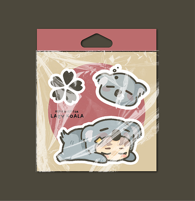 Sticker Set Design | Lazy Koala cute drawing illustration koala sticker