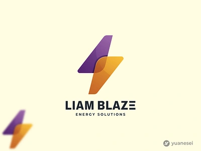 LIAM BLAZE Energy Solutions Logo Design bolt brand brand identity branding electric energy gradient logo iconic identity lightning logo logo logo design logo designer logo mark logos minimalist logo modern logo symbol