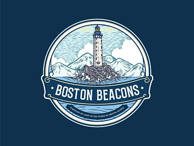 Boston Beacons branding design graphic design illustration logo vector vintage