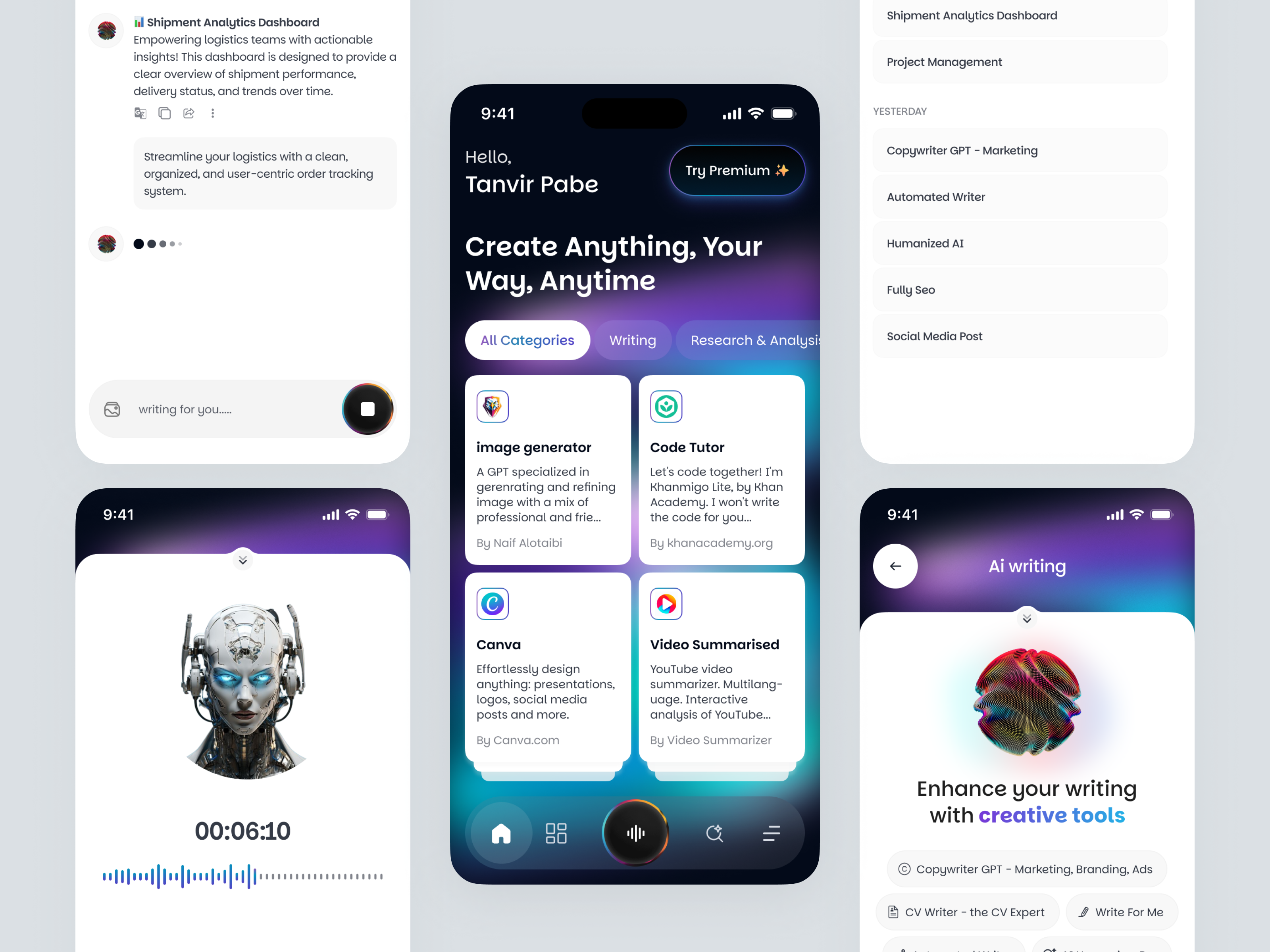 Example of Mobile App
