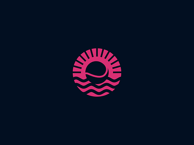 Tennis Logo with sun and wave branding company concept design girl graphic design illustration logo men modern pink simple sun tennis tournament wave