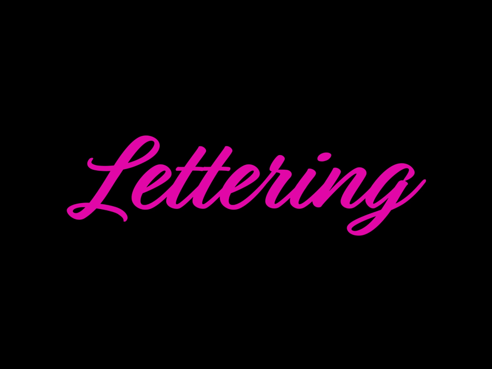 Example of Lettering Logo Animation