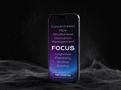 Meditation App Splash Design 101 app design figma focus get started meditation mindfullnes minfulness mobile ui user experience ux