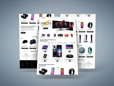 Electronics Store Website Landing page appdesign branding creative designer designinspiration figma graphicdesigner illustration interface logodesigner ui uidesigner uitrends uiux userexperience ux uxdesigner vector webdesign webdesigner