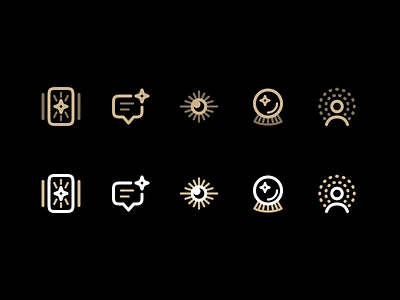 Navigation icons for tarot app app icons icons tarot