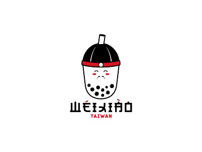 Weixiao - Logo Design boba boba logo bubble bubble logo bubble tea bubble tea logo logo tea logo