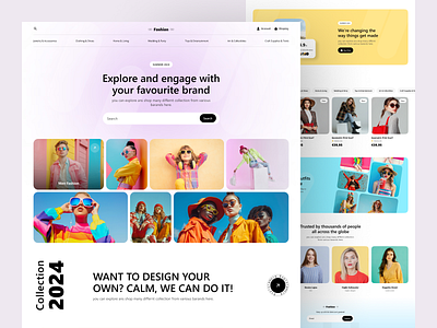 Modern E-Commerce Landing Page Design ecommerce fashion landingpage minimal mordern online shop trendy ui uiux visual design webdesign