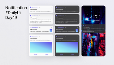 Notifications #DailyUi #Day49 dailyui