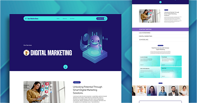 Digital Marketing Design | Figma + Animations Ready! 🚀 agencydesign animationdesign branddesign creativedesign creativeprocess designcommunity designinspiration digitalmarketing digitalmarketingdesign dribbble dribbbleshots figmadesign graphicdesign marketingdesign uiuxdesign