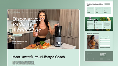 Nutrition Coaching Website - A Fuller Life figma nutrition coaching website racio lab raciolab ui ux uxdesign uxui webdesign website website design wix studio