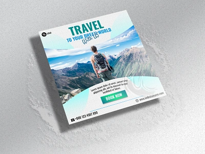 Travel Social Media Post Designs design design template graphic art graphic design graphics luggage mountains photoshop photoshop art photoshop graphics social media post social media post template template designs tour travel tourism travel travelling designs