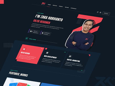 Personal Portfolio - Zak branding design development ui ui design