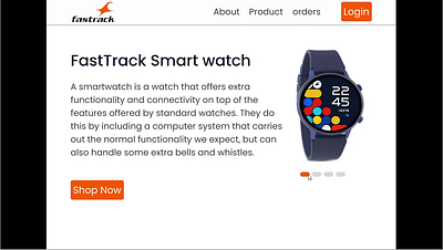Fastrack website prototype ui uiux