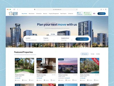 Lemkin Realty - Real Estate Landing page apartment architecture branding buy design graphic design illustration landing page landingpage property real estate real estate landing page rent ui uiux ux web web design website