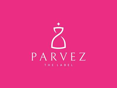 Parvez - Logo Design dress dress logo letter p dress lettermark logo luxury logo