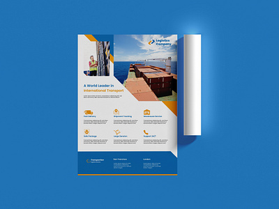 logistics imternational transport flyer design ! brochure brochure design cargo flyer flyer design freight graphic design logistics logistics flyer print design shipment shipping transport transport agency transportation